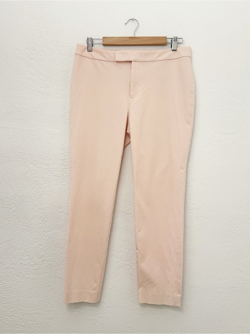 Lauren Ralph Lauren Cotton Blend Ballet Pink Cropped Capri Pants Trousers Womens